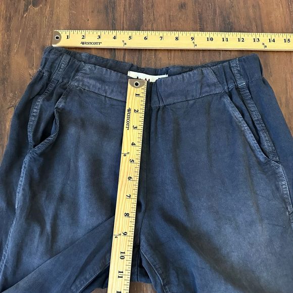 AMO Twist Pull On Ankle Pants Slit in Washed Black USA MADE - Picture 10 of 11